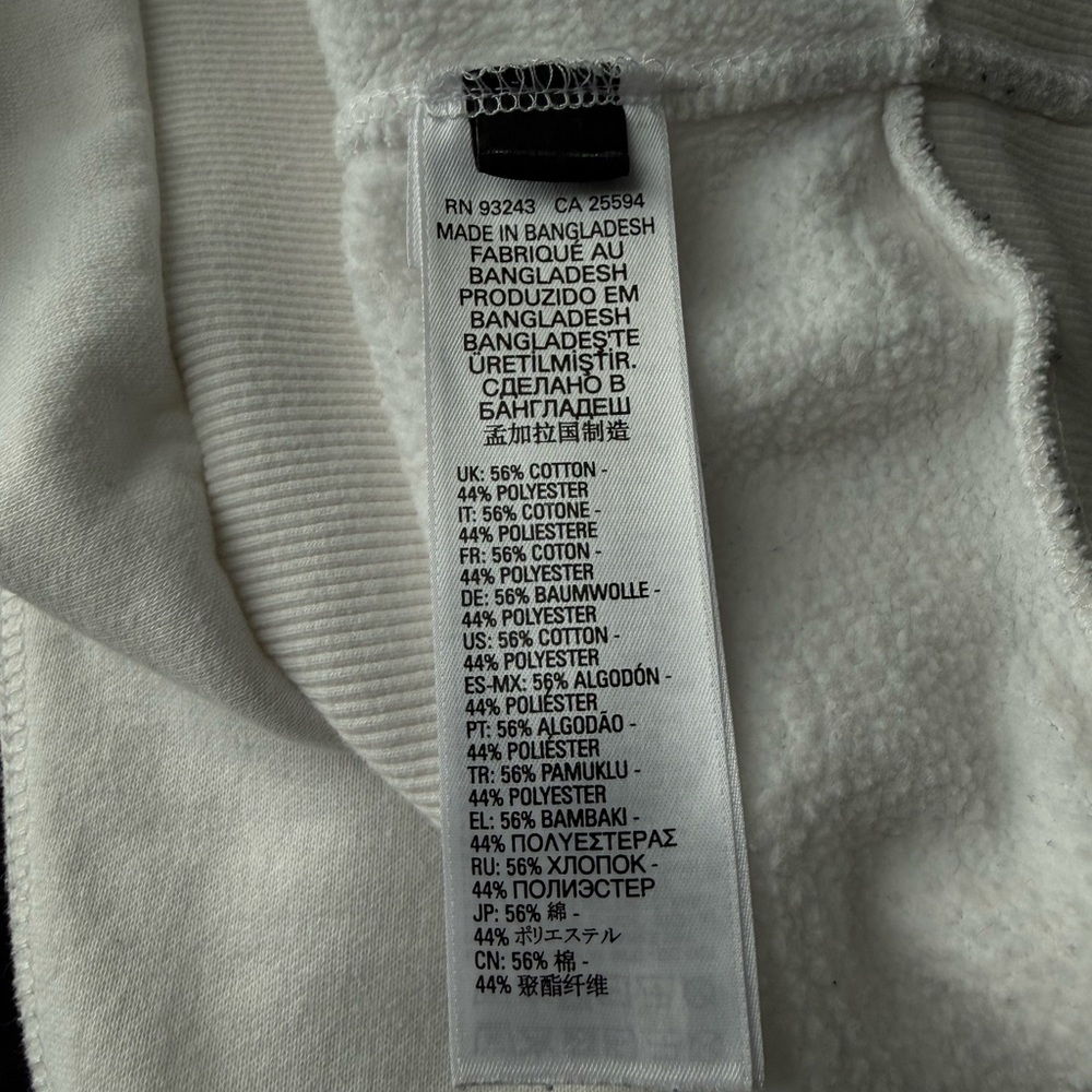 Diesel White Hoodie with Black Logo - Picture 9 of 12